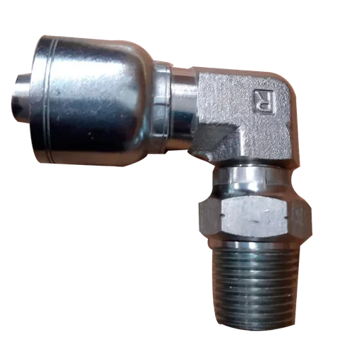 MACHO NPT A 90° GIRATORIO P/2 TRENZAS