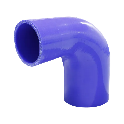 CODO REDUCTOR SILICON A 90° AZUL DE 2'' A 3'' LONGITUD 9''