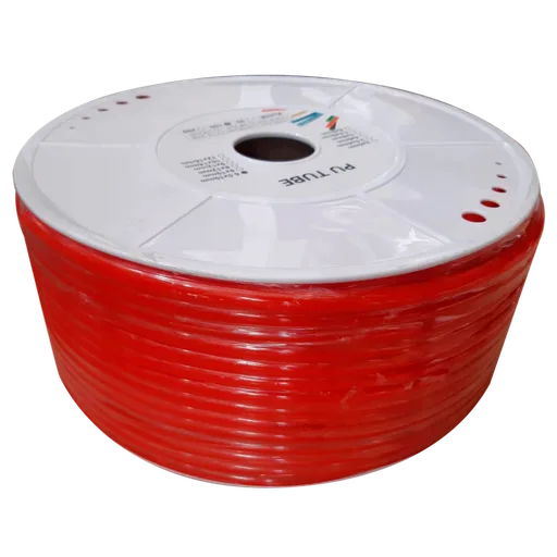 TUBING PU 4 X 2.5MM ROJO SOLIDO 200